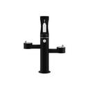 Elkay Black Outdoor Upper Bottle Filling Station Tri-Level Pedestal 