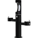 Elkay Black TRI-LEVEL PEDESTAL FTN W/UPPER BOTTLE FILLER ADA BLK 