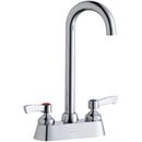 Elkay Chrome Two Handle Lever Deck Mount Faucet 