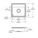 Elkay Chrome Two Handle Lever Deck Mount Faucet 