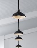 Millennium Lighting Satin Black 9-1/4 in. 200W 1-Light Pendant 