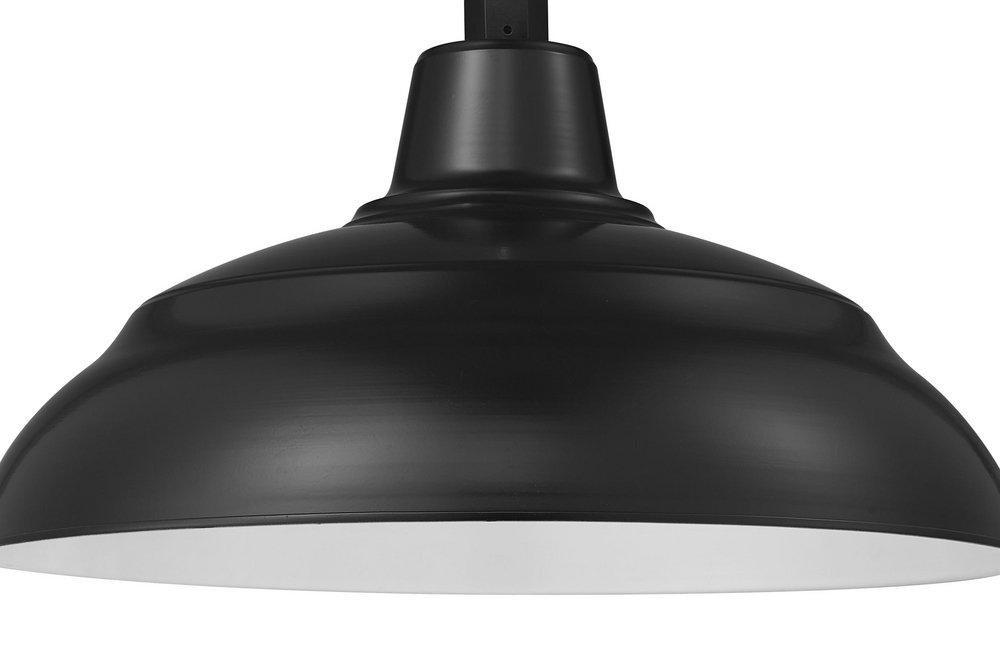 Millennium Lighting Satin Black 1-Light Warehouse Shade 