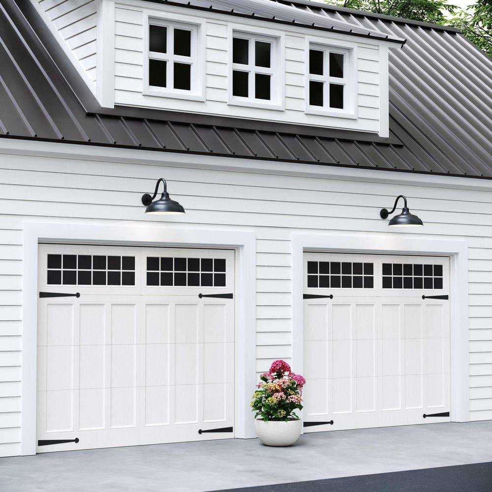 Millennium Lighting Satin Black 1-Light Warehouse Shade 