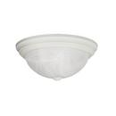 13 in. 60W 2-Light Incandescent Ceiling Light in White
