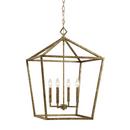 30 in. 60W 4-Light Pendant in Vintage Gold