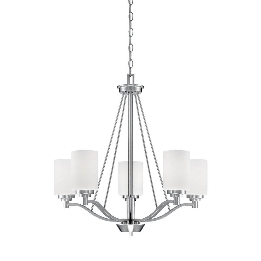 Millennium Lighting Satin Nickel 5-Light Chandelier Ceiling Light 
