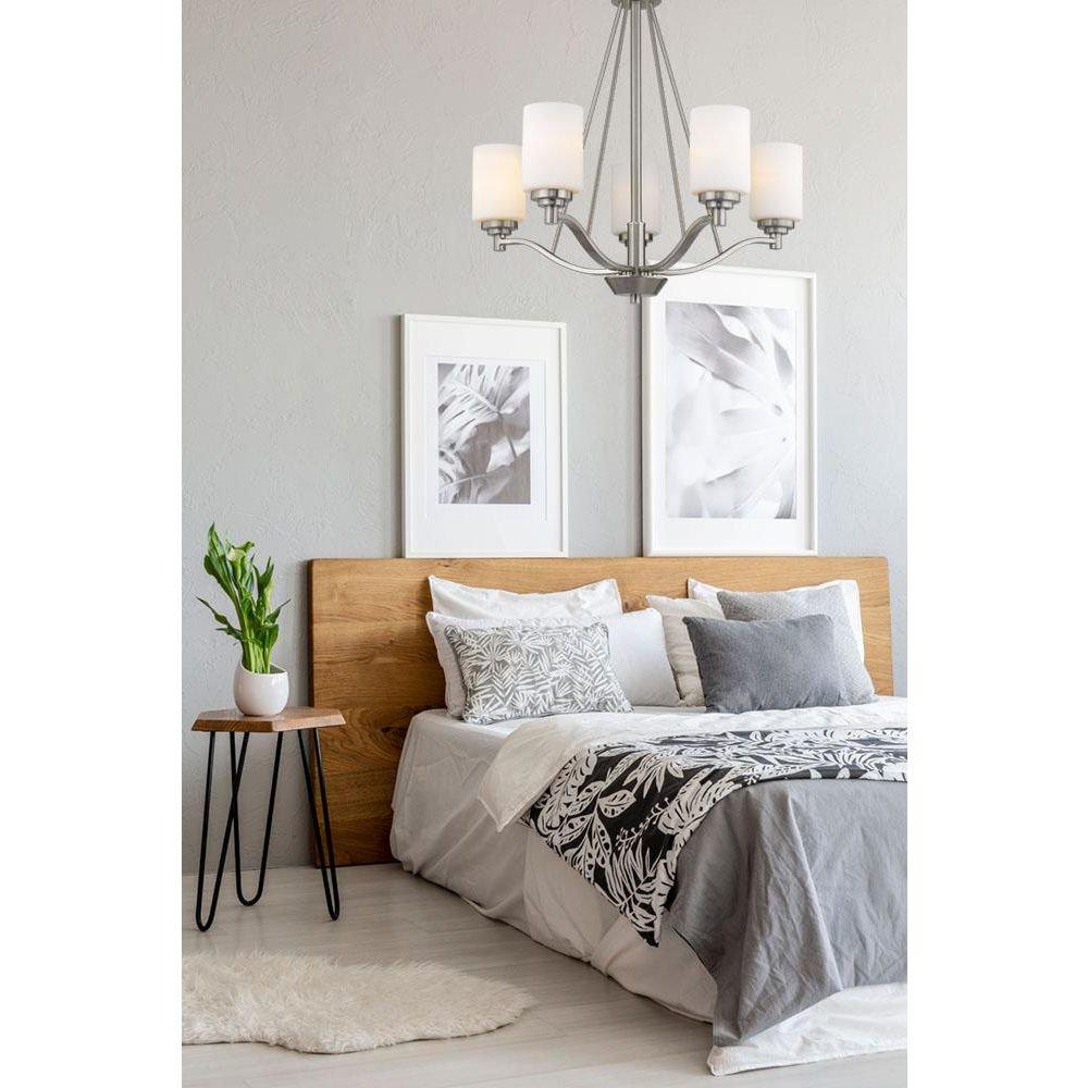 Millennium Lighting Satin Nickel 100W 5-Light Chandelier 
