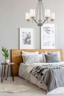 Millennium Lighting Satin Nickel 5-Light Chandelier Ceiling Light 