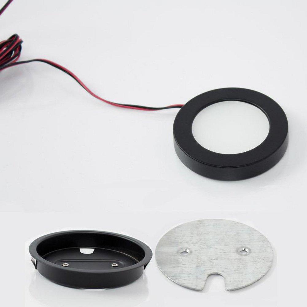 WAC Lighting Black LED Under-Cabinet Button Light 