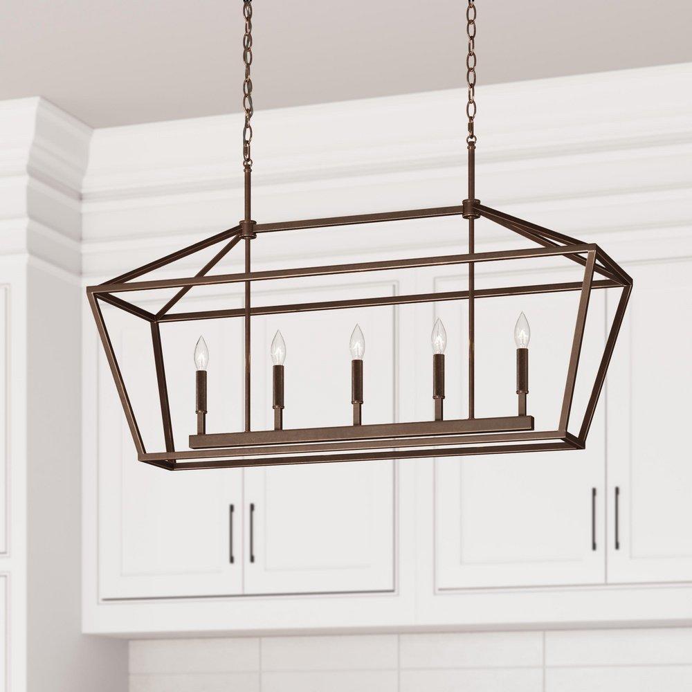 Millennium Lighting Rubbed Bronze 5-Light Island Light 