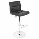 Lumisource Black 45 x 19-1/2 x 18 in. Bar Stool 