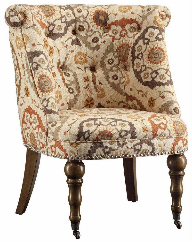 Crestview Collection 35-1/4 in. Fabric Accent Chair 