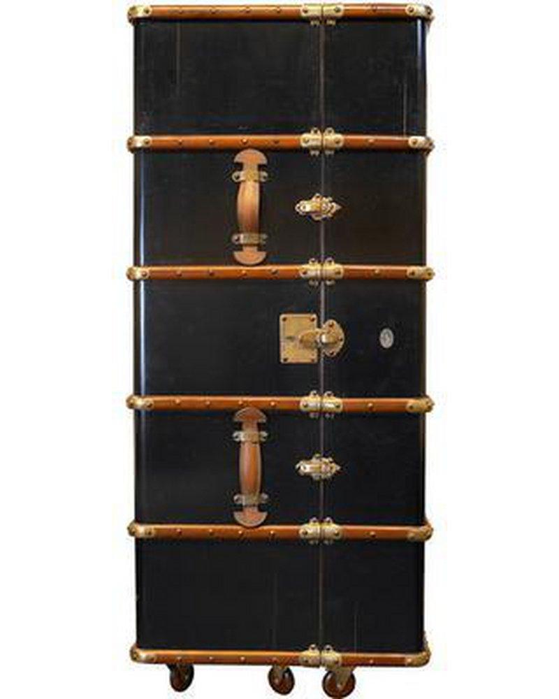 Authentic Models Americas Black 55-1/10 x 24-2/5 in. Stateroom Bar 