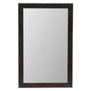 Crestview Collection Dark Walnut 34 x 22 in. Frame Rectangle Mirror 