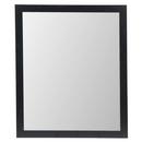 Crestview Collection Satin Black 36 x 30 in. Frame Rectangle Mirror 