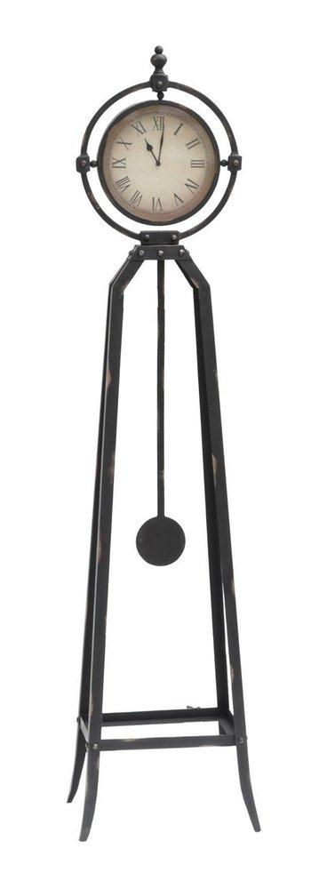 Crestview Collection Rusted Metal 57-1/2 x 9 in. Standing Table Clock 