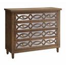 Crestview Collection 36 in. 3-Drawer Wood and Mirror Chest 