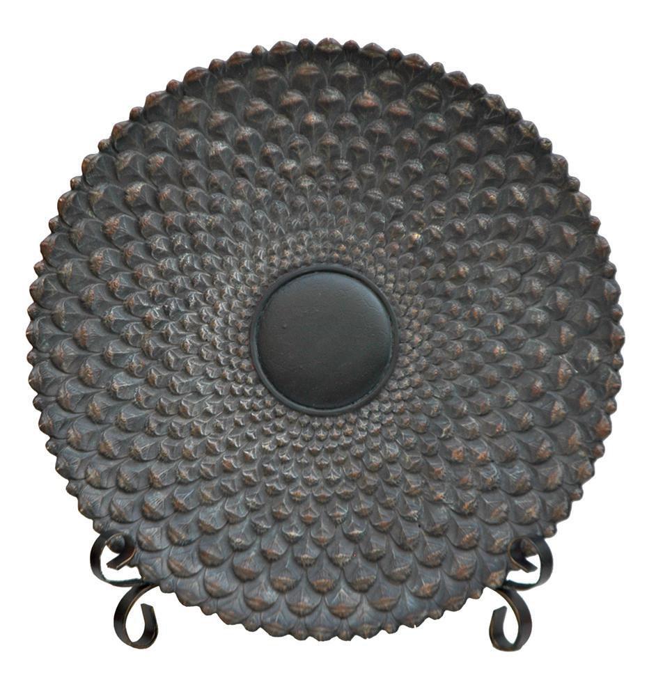 Crestview Collection Stand White Pine/Iron 20 x 19-1/4 in. Charger with Stand 