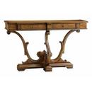 36 x 60 in. 2-Drawer Carved Leg Console in Brown