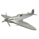 6-3/4 x 24 x 29-3/4 in. Aluminum Alloy Airplane Model in Silver