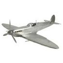 Authentic Models Americas Silver 6-3/4 x 24 x 29-3/4 in. Aluminum Alloy Airplane Model 