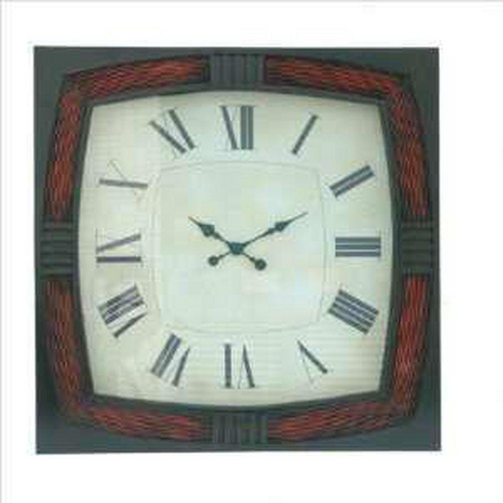 Crestview Collection Red/Black 27-1/2 x 27-1/2 in. Framed Wall Clock 