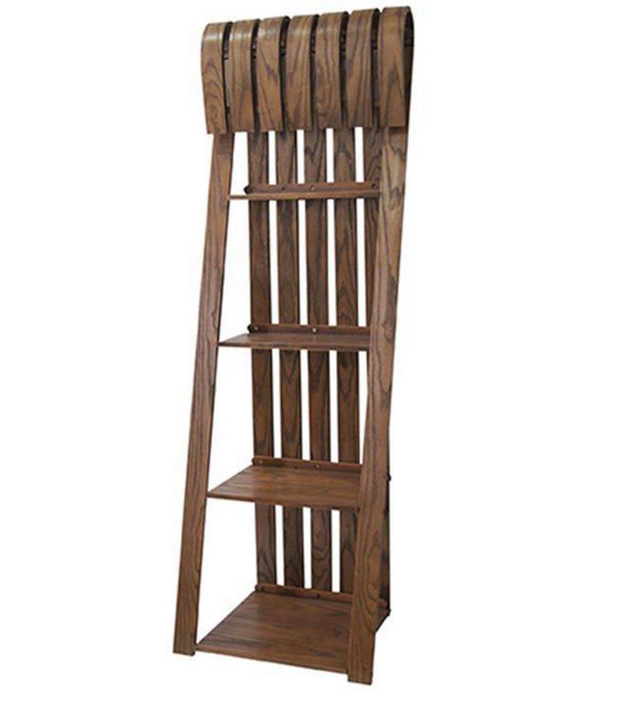 Crestview Collection Brown 72 x 24-1/4 in. Sled Bookcase 