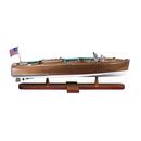 Authentic Models Americas Blue/Brown 7-1/2 x 24-1/4 x 7-3/4 in. Triple Cockpit Model 