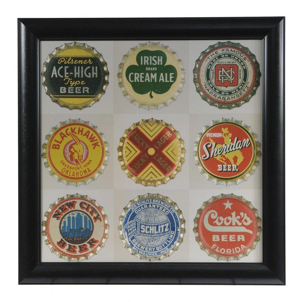 Crestview Collection Bronze 28 in. Framed Wall Art in Bronze 