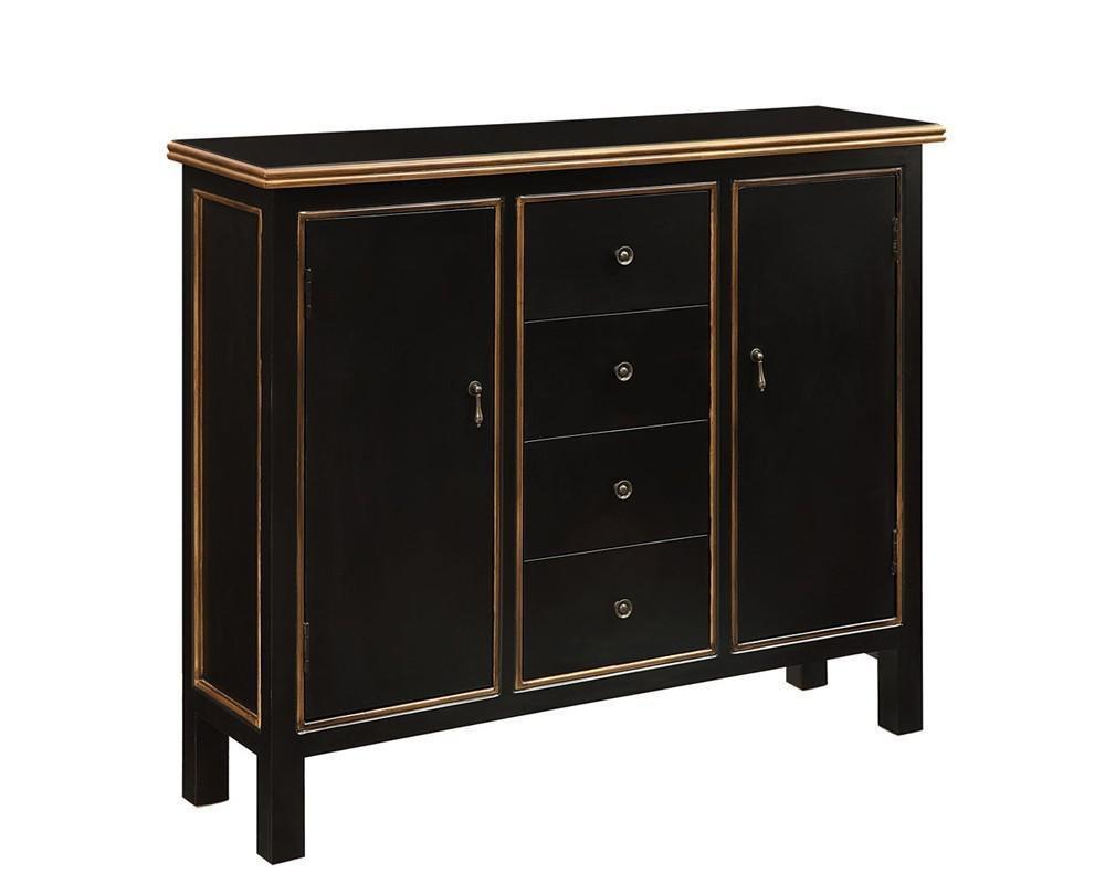 Crestview Collection Antique Black 36 x 42 x 12 in. Wall Cabinet 