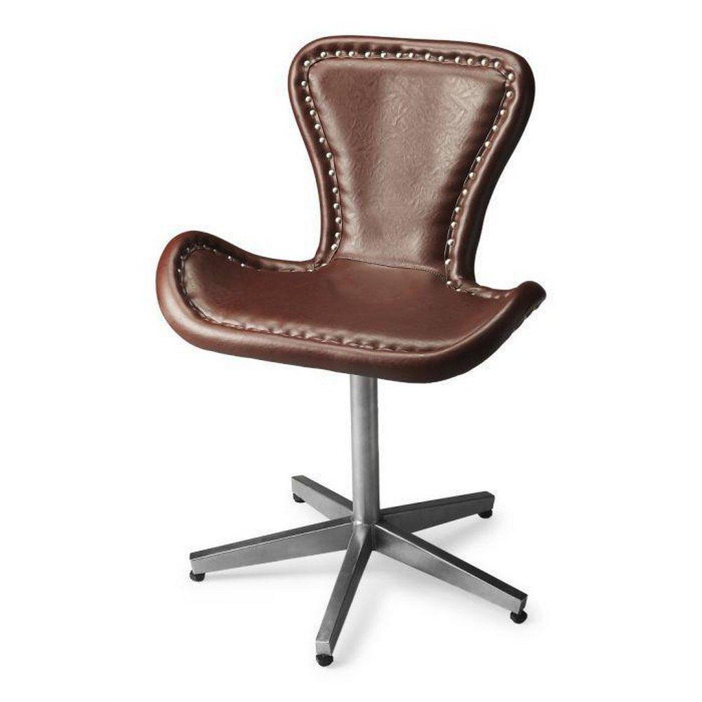 Butler Specialty Company Butler Loft 34 x 25 in. Brow Leather Chair 