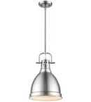 100W 1-Light Mini Pendant with Rod in Pewter