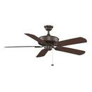 21-9/10 in. Ceiling Fan Blade with 50 in. Blade Span in Cherry with Walnut 8 Pack