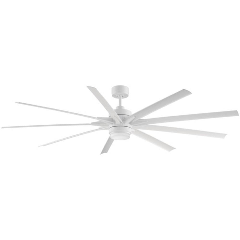 Fanimation Matte White 9-Blade Ceiling Fan with 84 in. Blade Span 