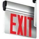 Edge Lit LED Exit Sign Red Letters