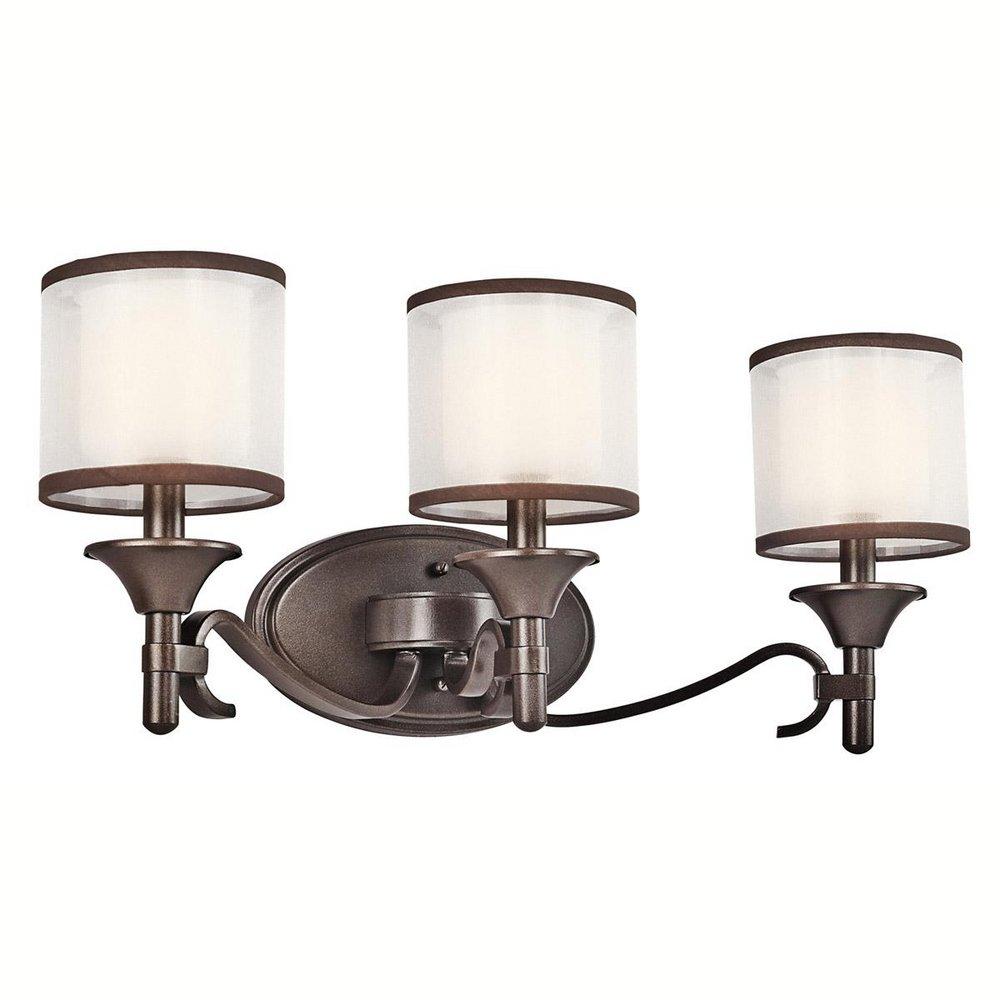 Kichler Lighting Mission Bronze Replacement Glass Shade for Kichler Lighting 45283 Bath Light 