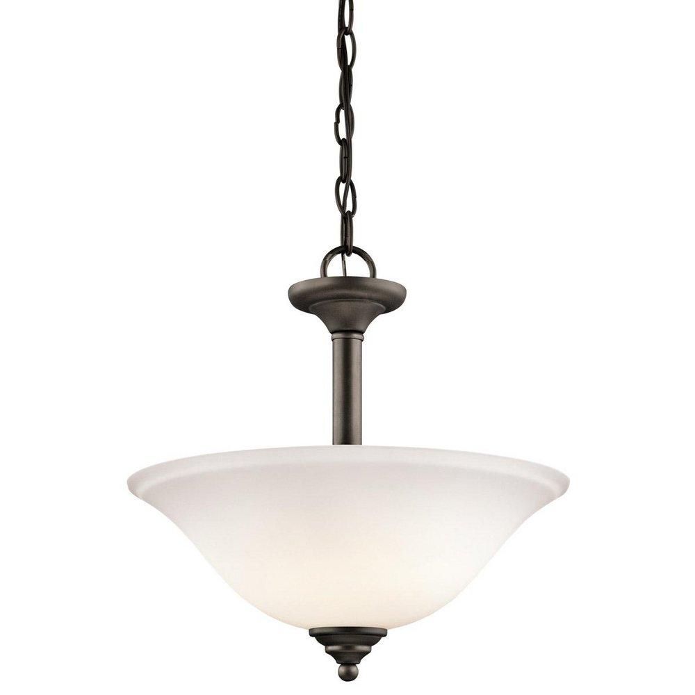 Kichler Lighting Olde Bronze Replacement Glass Shade for Kichler Lighting 3694 Semi Flush Ceiling Light 