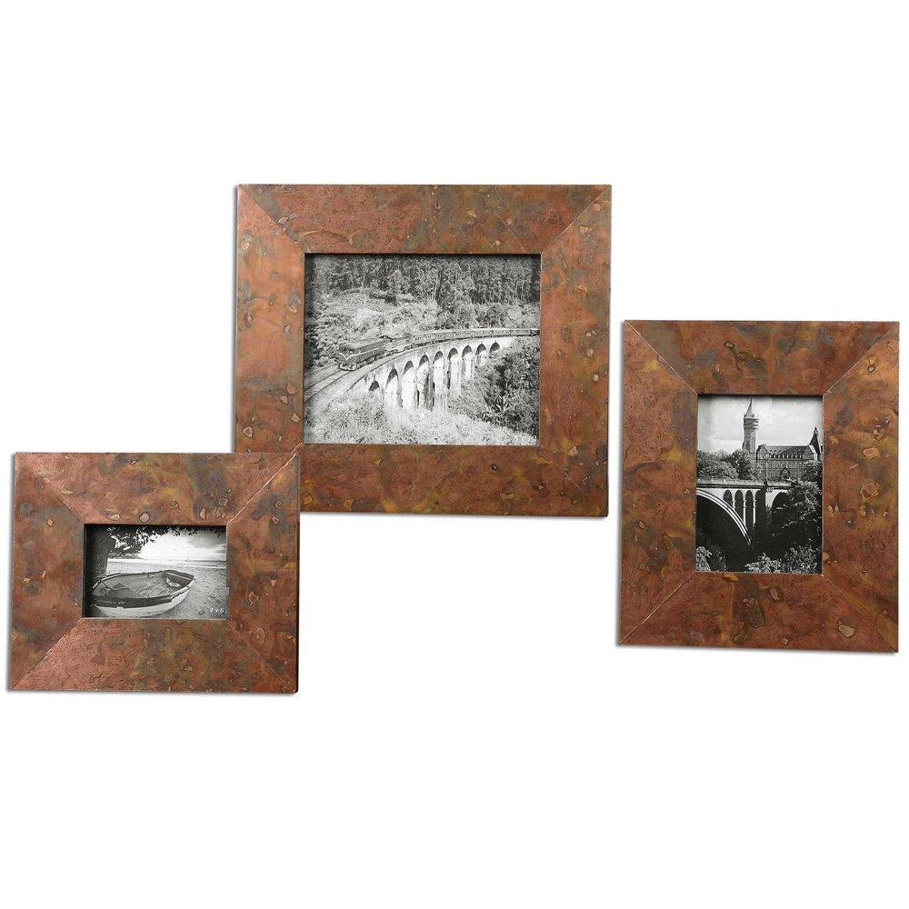 Uttermost Company Oxidized Copper 13 x 15 in. Photo Frame Set of 3 