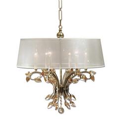 60W 6-Light Chandelier in Burnished Gold
