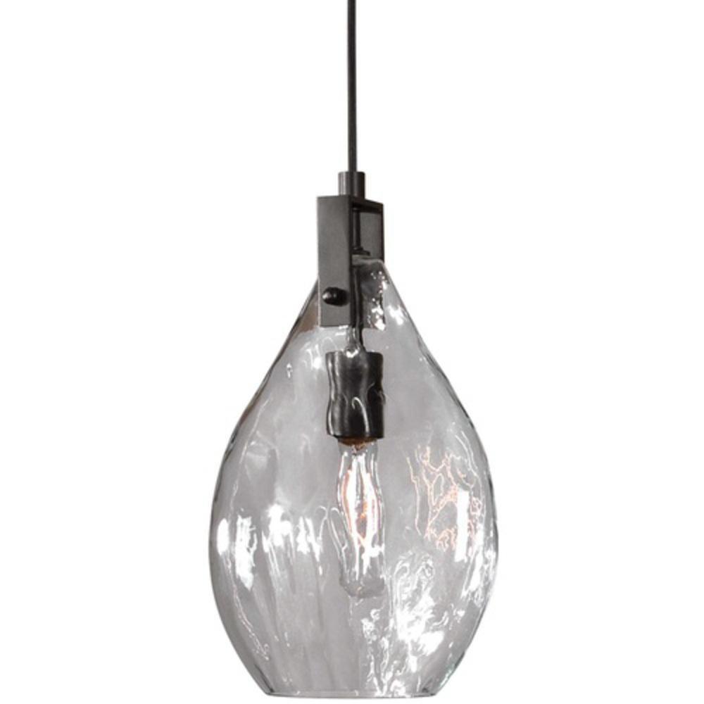 Uttermost Company Matte Black 60W 1-Light Mini Pendant 