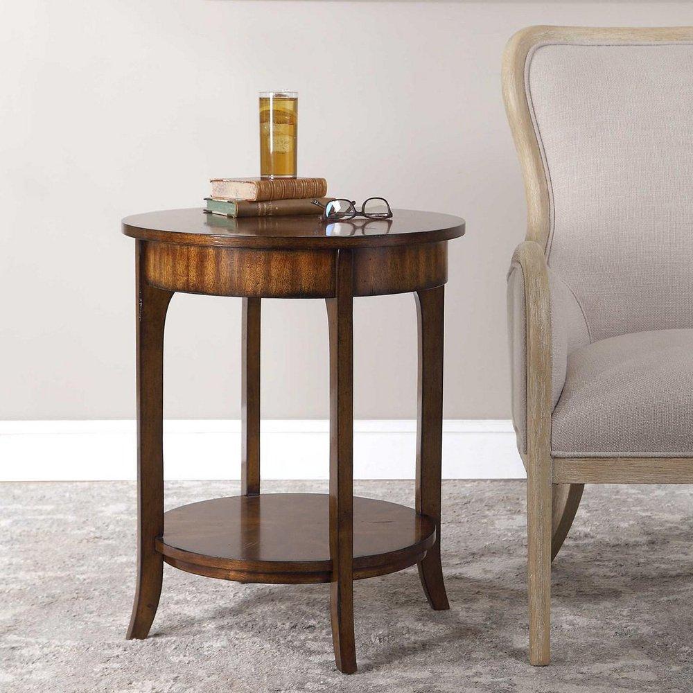 Uttermost Old Barn Carmel Round Table Lamp 