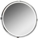 30 x 30 in. Frame Round Mirror in Polished Nickel