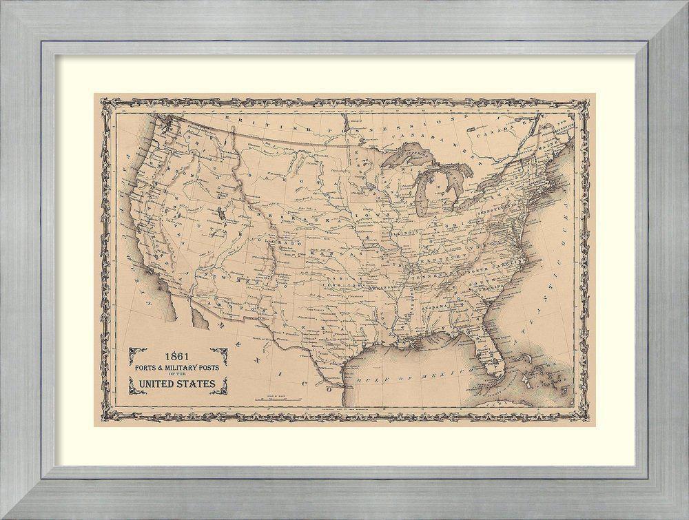 Picture Source Somerset 47 in. American Post and Fort Poster 