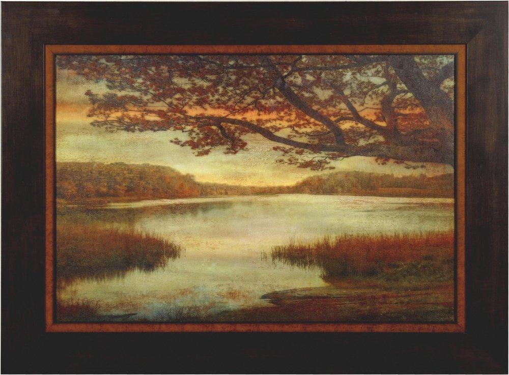 Picture Source Somerset 33 in. Landscape Lake Wall Frame 