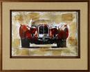 Picture Source Somerset 38 in. Vintage Red Wall Frame 