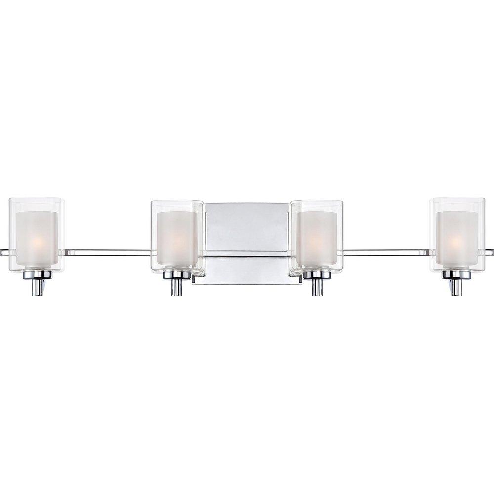 Quoizel Polished Chrome 4.5W 4-Light Wall Mount LED Bath Light 