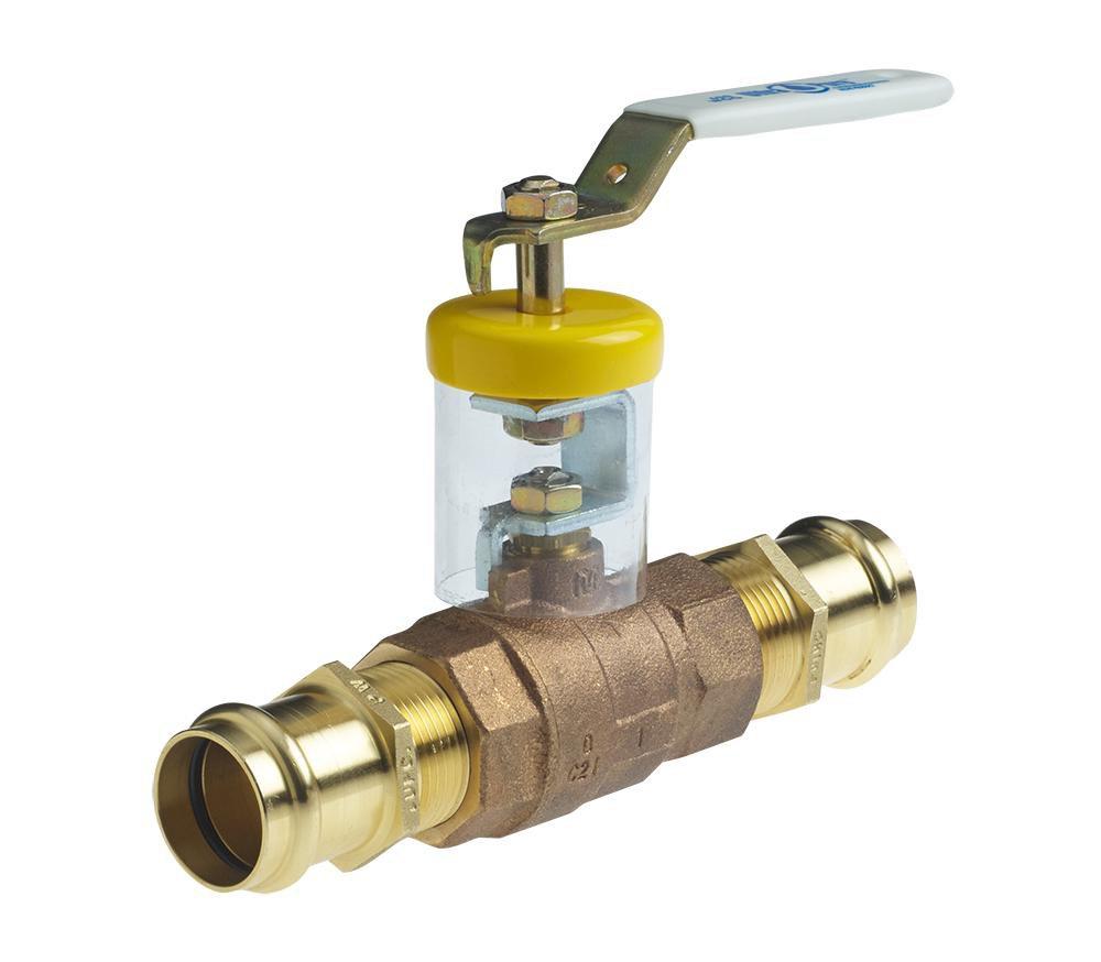 Milwaukee Valve Cast Bronze Full Port Press 200# Ball Valve 