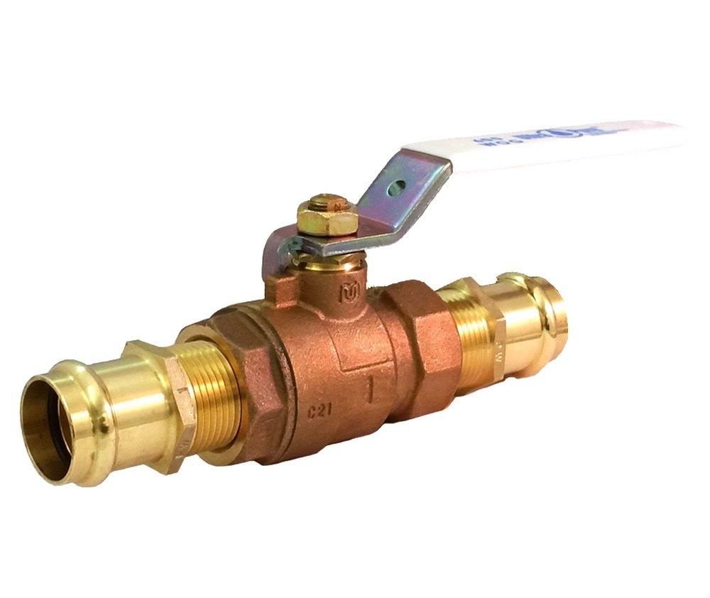 Milwaukee Valve Bronze Bronze Full Port Press 200# Ball Valve 
