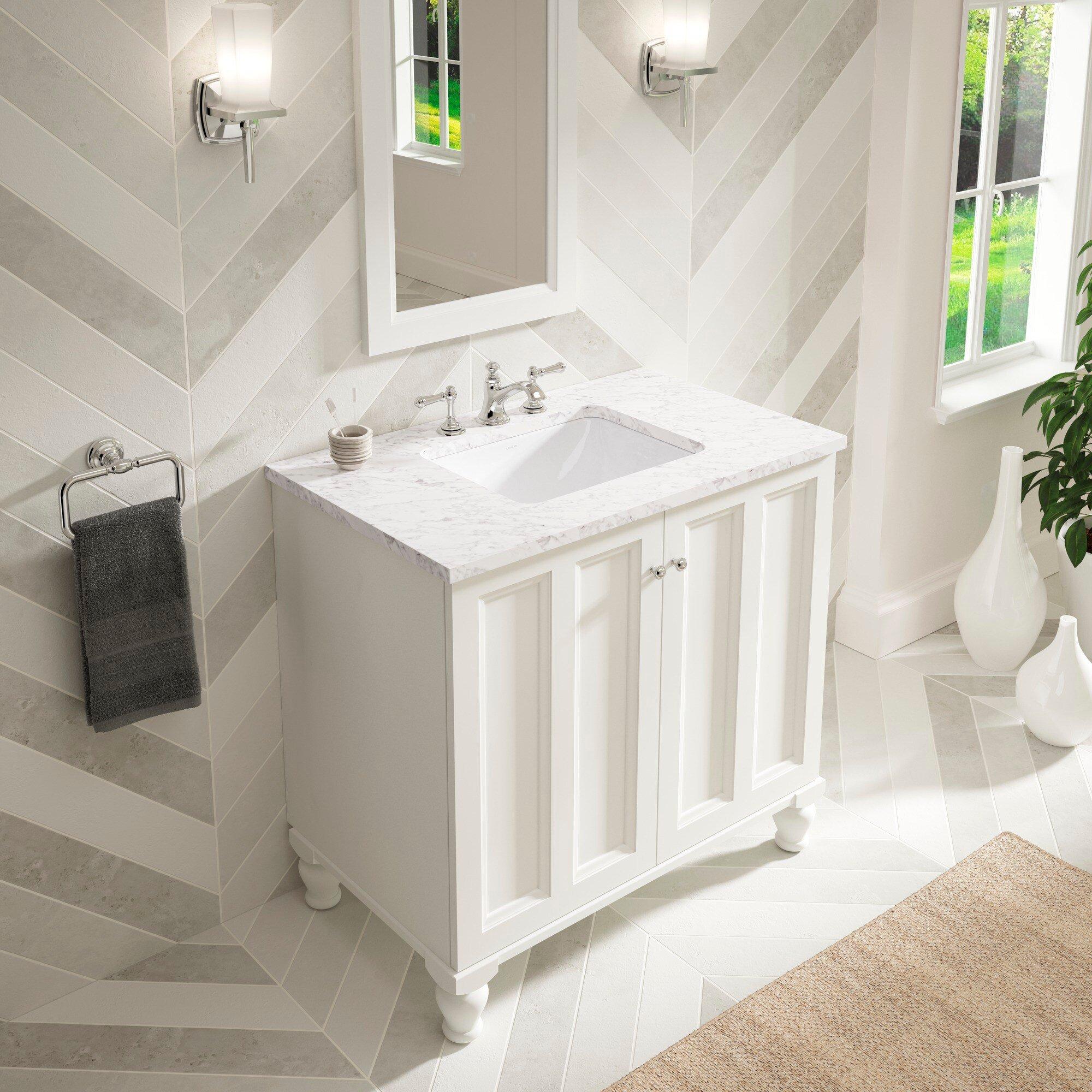 KOHLER White Undermount Basin 