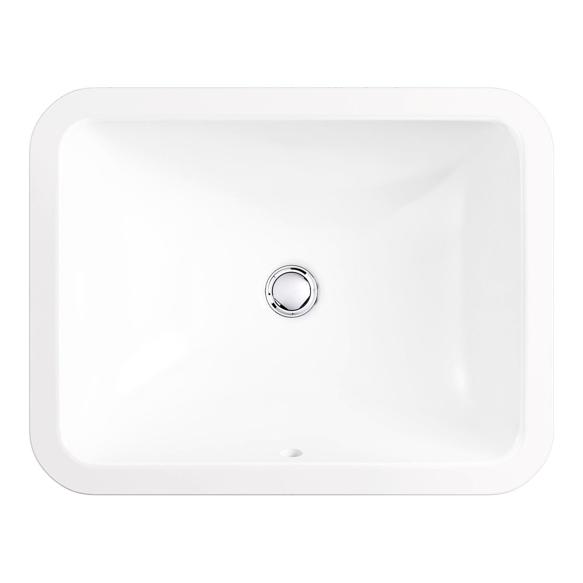KOHLER White Undermount Basin 
